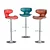 Adjustable Faux Leather Swivel Barstools 3D model small image 2