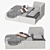Ikea FLlekke Bed: Stylish and Versatile 3D model small image 1