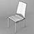 Luxurious Vela Dining Chair: Ergonomic Comfort & Timeless Beauty 3D model small image 3