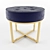 Blue Metal Pouf: Modern, Stylish & Versatile 3D model small image 1