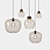 Modern Glass Pendant Light 3D model small image 1