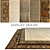 Luxury Carpets by DOVLET HOUSE (Set of 5) 3D model small image 1