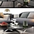 Poliform Mad Sofa & Chair Set 3D model small image 2
