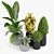 Modern Fiberstone Planters - Set of 4 3D model small image 2