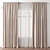 Modern Folding Curtain 3D model small image 1