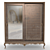 Modern Vendeik Wardrobe - Sleek and Spacious 3D model small image 1