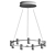 Elegant Chrome Netto Chandelier 3D model small image 2