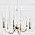 Winter Gold Alexander Chandelier 3D model small image 1