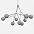 Sycamore Chandelier: Elegant Illumination at 45 Watts 3D model small image 3