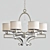 Silver Sparkle Rosendal Chandelier 3D model small image 1