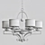 Silver Sparkle Rosendal Chandelier 3D model small image 2