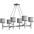 Fairmont Linear Chandelier: Elegant, Modern Lighting 3D model small image 2