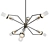 Geometric Glass Chandelier 3D model small image 1