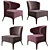 Elegant Aston Chair 3D model small image 1