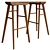 Sleek and Stylish Kami Bar Stool 3D model small image 1