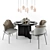 Elegant Minotti Chair Set 3D model small image 1