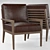 Luxury Leather Armchair: PB Andrew 3D model small image 1