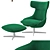 Modern Kalm Armchair: Realistic Model 3D model small image 2