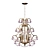 Golden Twilight Crystal Chandelier 3D model small image 2