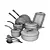 Modern Dishware Set: 69.213 Polygons 3D model small image 3