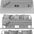 Sleek Modern Bed Frame - Ikea FYRESDAL 3D model small image 3