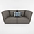 Chic Chamfer Sofa by Moroso 3D model small image 1