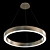 Stylish LED Ring Chandelier 3D model small image 1