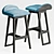 Elegant Nancy Barstool: Stylish Design & Superior Comfort 3D model small image 1