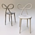 Elegant Ribbon Chair & Lolita Lamp 3D model small image 3