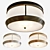 Elegant Eichholtz Rousseau Ceiling Lamp 3D model small image 1