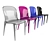 Modern Molded Plastic Chair - Violet 3D model small image 2