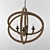 Rope Pendant Chandelier: Vintage Elegance for Your Space 3D model small image 2