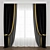 Title: Art Deco Shell Curtains 3D model small image 1