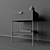 Sleek JAGGER Bedside Table 3D model small image 3