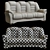 Luxury Finnish Pohjanmaan Amiral Sofa 3D model small image 2