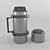 Sleek Low Poly Thermos 3D model small image 1