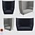 Oat Highback Sofas: 1-Seater & 2-Seater 3D model small image 1