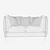 Karmen 2 Sofa: Quality Ukrainian Craftsmanship 3D model small image 3