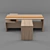 Executive Laminate Desk 3D model small image 3