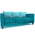 Modern Comfort: The Ultimate Sofa 3D model small image 2