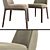 Elegant Sophia Armless Chair 3D model small image 2