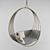 Cozy Outdoor Swing Chair 3D model small image 1