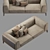 Refined Modern Sofa: Metropolitan 3D model small image 2