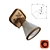 MAYTONI Sconce 1L - Elegant Brown Metal and Glass Wall Light 3D model small image 1