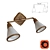 MAYTONI 2-Light Sconce in Brown 3D model small image 1