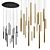 Santana LED Round Chandelier 3D model small image 1