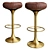 Sleek Modern Bar Stool 3D model small image 1