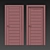 Zadoor-S S2 Interroom Door - Elegant White Melinga Design 3D model small image 2