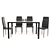 Modern Maynard Dining Set 3D model small image 1