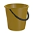 Durable Plastic Bucket, 23cm Dimensions 3D model small image 1